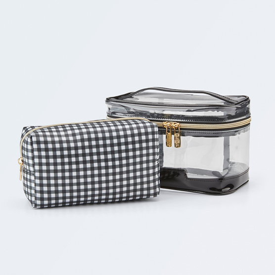 Scunci Gingham 2pc Train Case